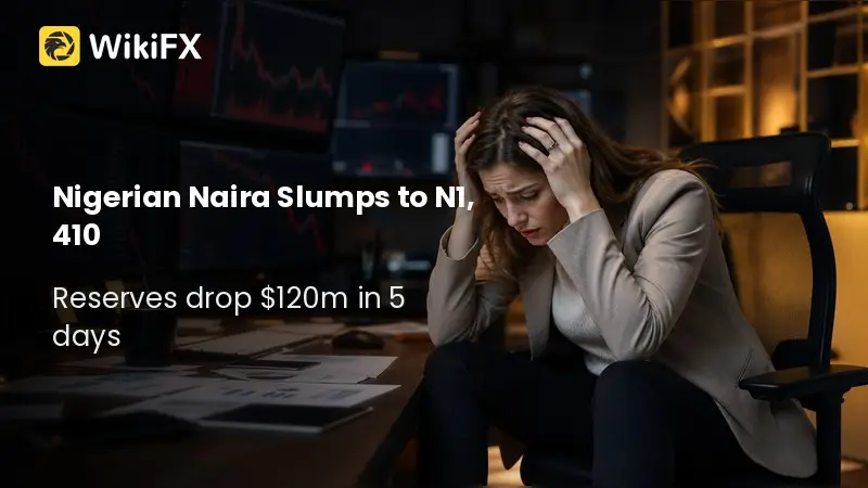 Naira Hits N1,410 as CBN Reserves Shed $120m in 5 Days
