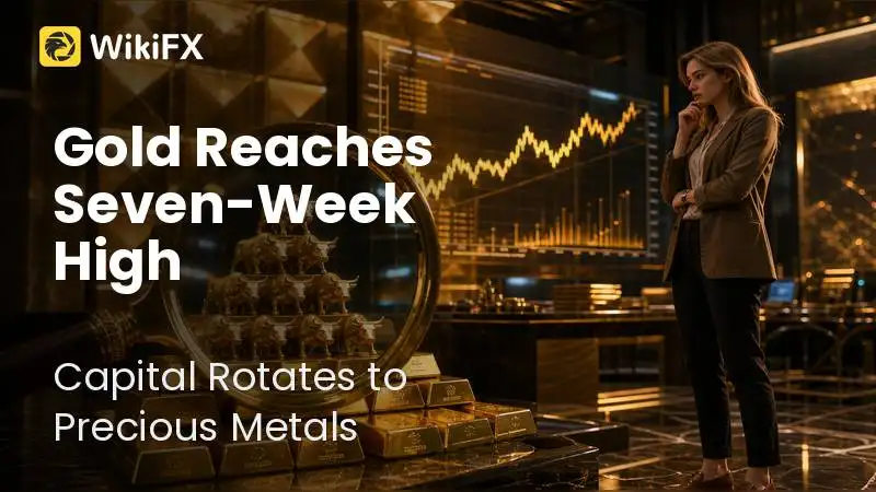Gold Reaches Seven-Week High on Defensive Flows