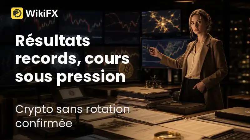 Résultats records, cours sous pression et crypto sans rotation confirmée