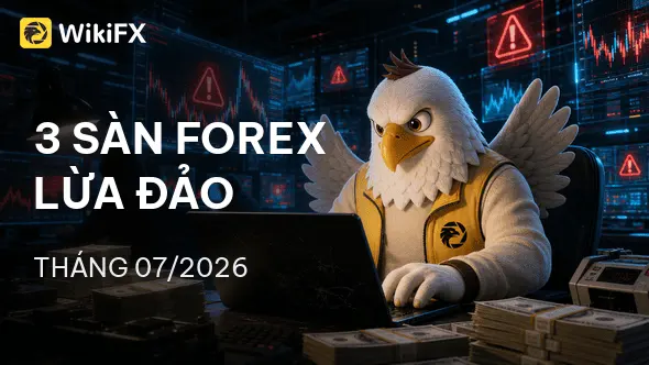 Top 3 sàn Forex bị tố cáo lừa đảo nhiều nhất trong tháng 07/2026 tại Việt Nam - WikiFX cảnh báo