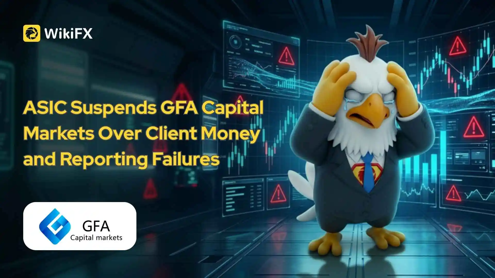 ASIC Suspends GFA Capital Markets Over Client Money and Reporting Failures