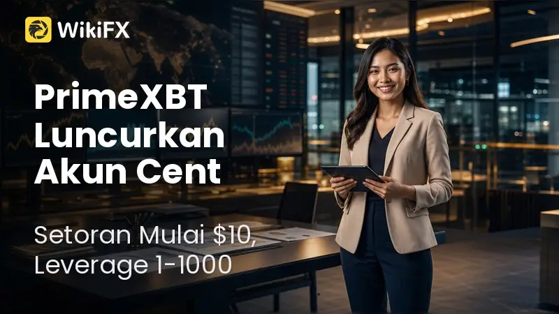Akun Cent MT5 PrimeXBT: Setoran $10, Leverage 1:1000