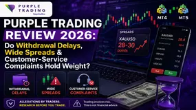 PURPLE TRADING Review: Do Withdrawal Delays, Wide Spreads & Customer-Service Complaints Hold Weight?