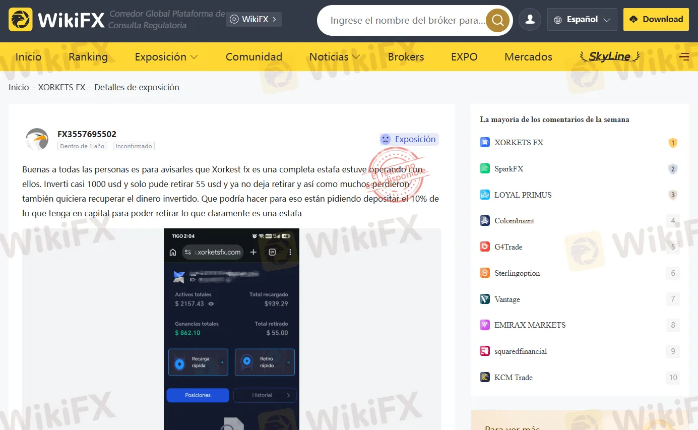 Estafa XORKETS FX Estafa XORKETS FX