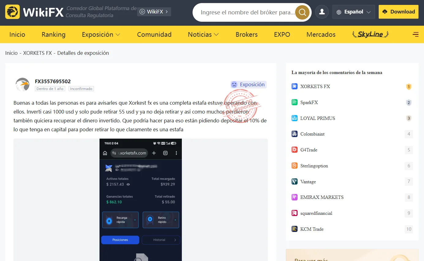 Estafa XORKETS FX