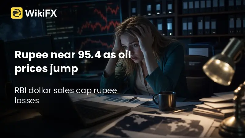 Rupee Slides Toward 95.4 as Oil Surge and US CPI Test RBI
