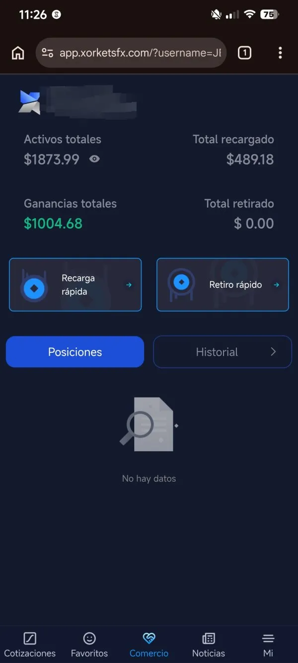 XORKETS FX estafa