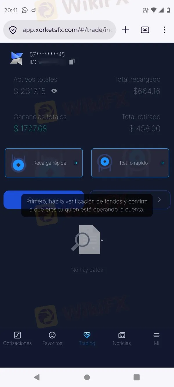 XORKETS FX estafa XORKETS FX estafa