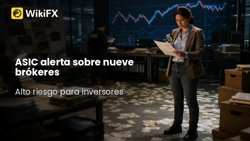 ASIC alerta: nueve brókeres fallan al captar clientes