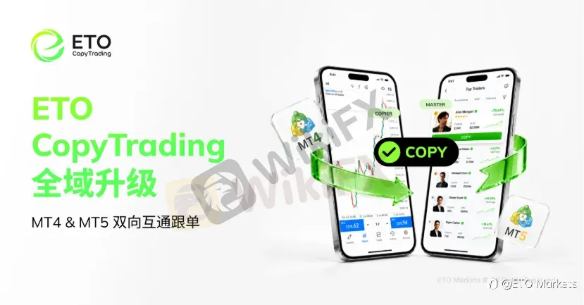 全新跟投体系|ETO CopyTrading 实现MT4/MT5跨终端双向跟单
