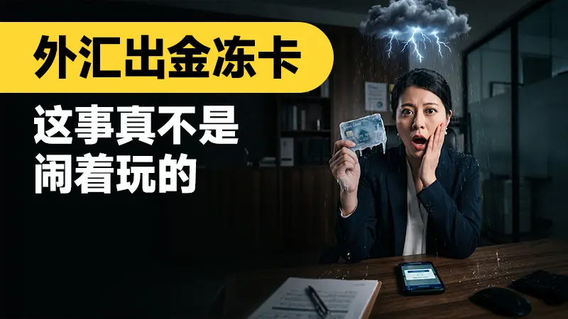 外汇出金冻卡这事儿,真不是闹着玩的