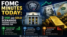 FOMC Minutes Today: 3 USD and Gold Scenarios Traders Should Prepare For