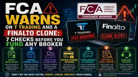 FCA Warns on T Trading and a Finalto Clone: 7 Checks Before You Fund Any Broker