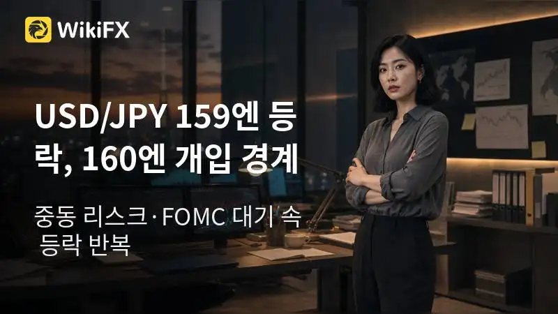 USD/JPY 159엔대 중후반 등락…160엔 개입 경계 vs 중동 리스크