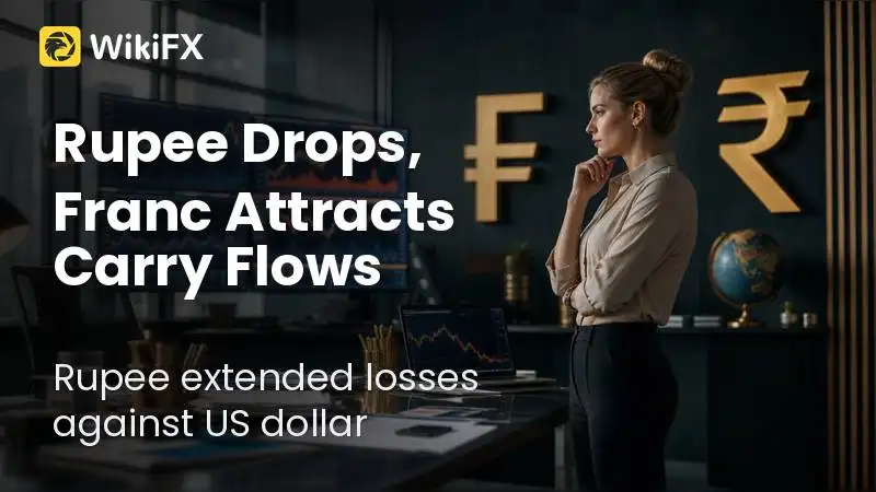 Rupee Drops While Franc Attracts Carry Flows