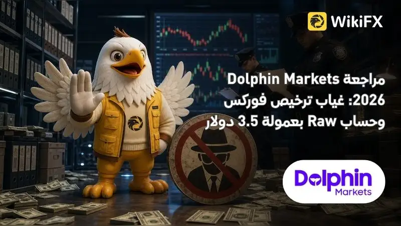 مراجعة Dolphin Markets 2026: غياب ترخيص فوركس وحساب Raw بعمولة 3.5 دولار