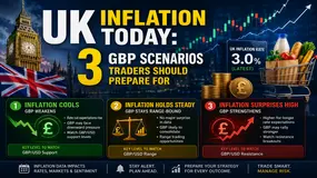 UK Inflation Today: 3 GBP Scenarios Traders Should Prepare For