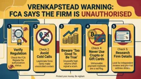 VrenKapstead Warning: FCA Says the Firm is Unauthorised—5 Checks Before You Pay