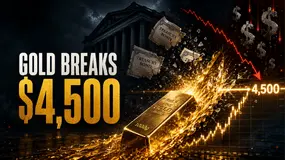 XAU/USD Hits $4,500: Washington Bought Bonds—and Gold Exploded