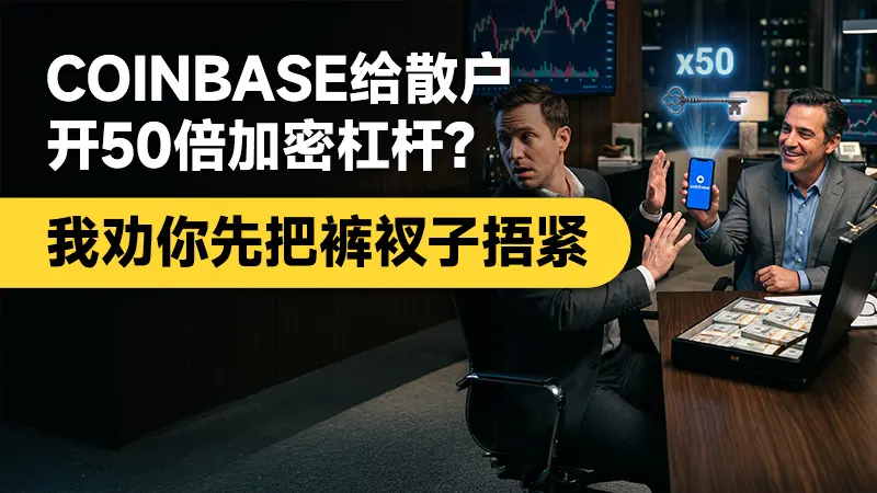 Coinbase给散户开50倍加密杠杆?我劝你先把裤衩子捂紧
