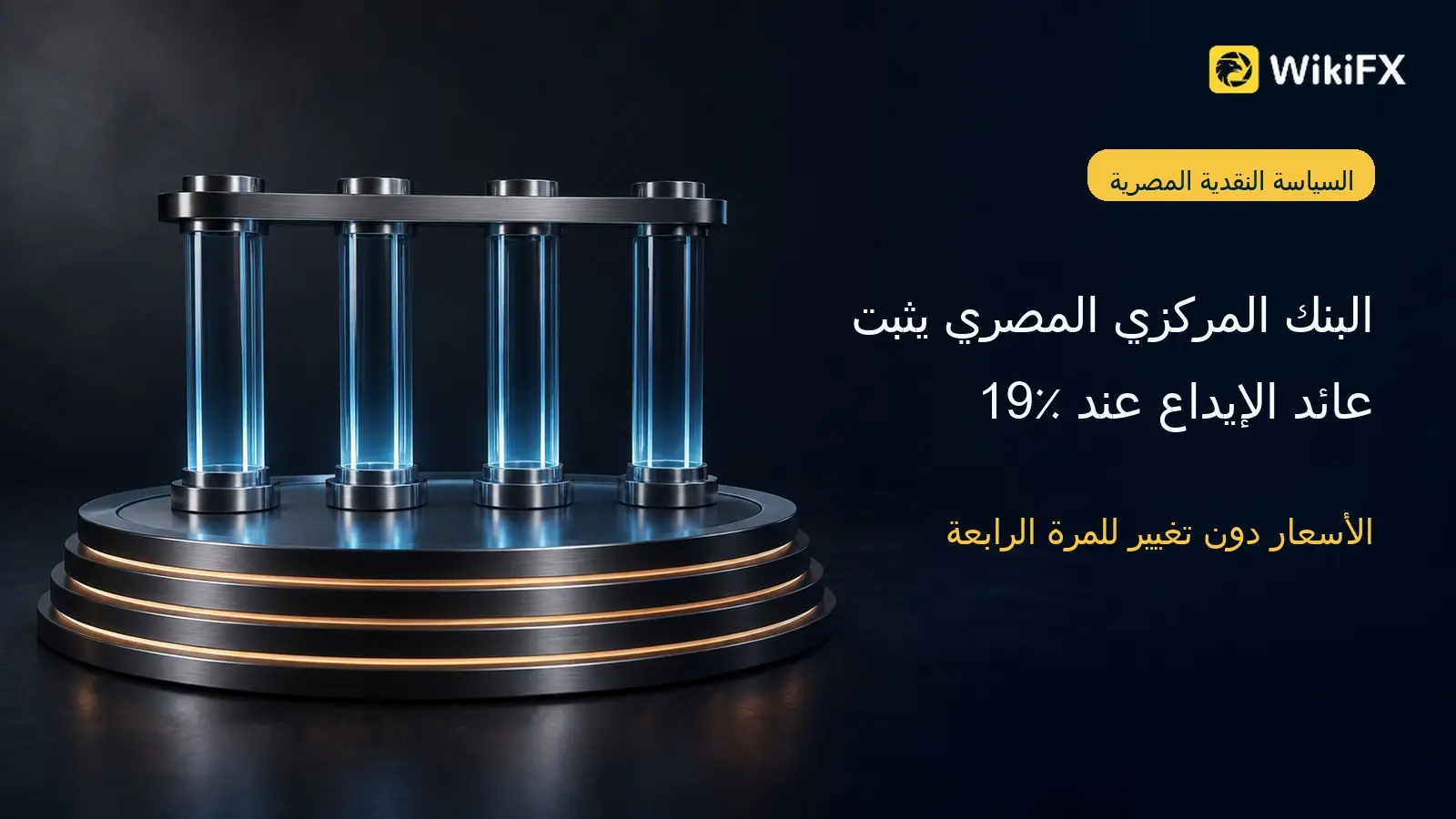 البنك المركزي المصري يثبت عائد الإيداع عند 19٪