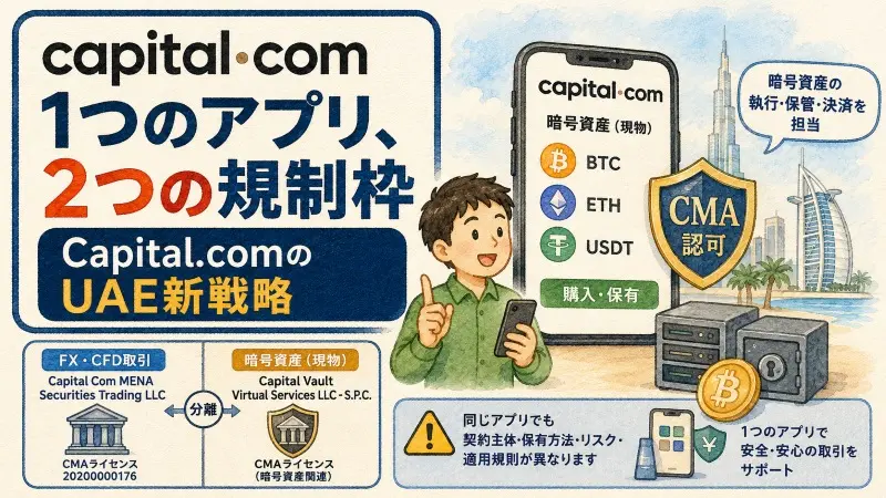 1つのアプリ、2つの規制枠　Capital.comのUAE新戦略