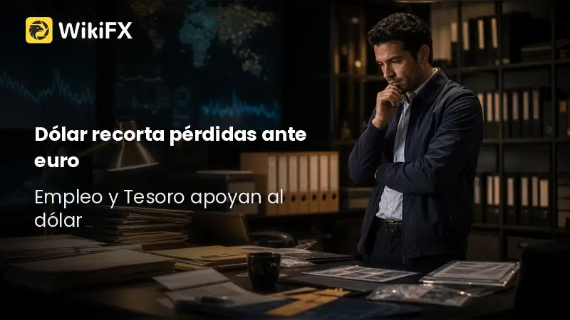 Dólar recorta pérdidas ante el euro tras mínimo de 3 meses