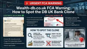 Wealth-db.co.uk FCA Warning: How to Spot the DB UK Bank Clone