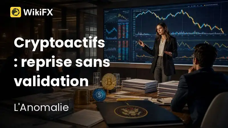 Cryptoactifs : reprise de prix sans validation réglementaire