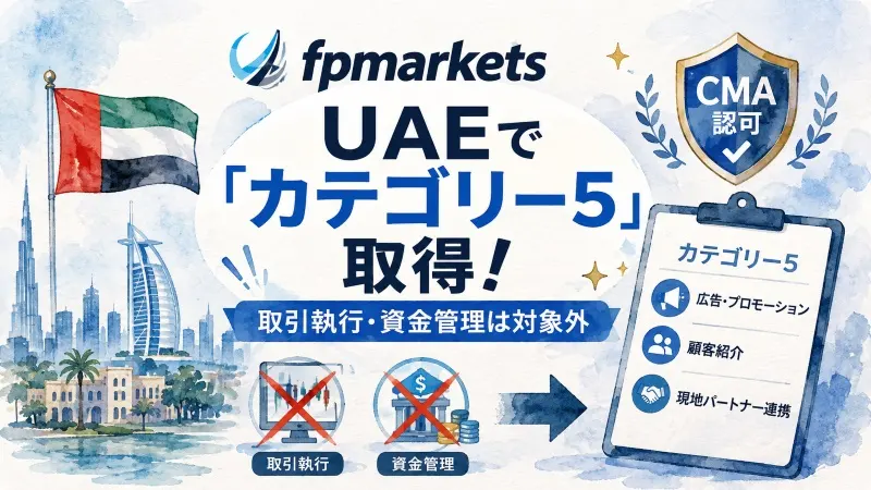 FP Trading、UAE「カテゴリー5」取得　取引執行・資金管理は対象外