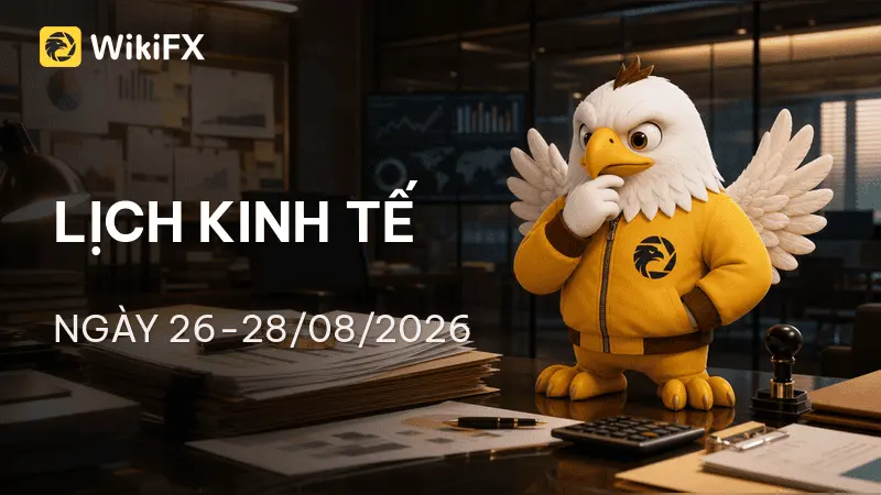 Lịch kinh tế ngày 26-28/08/2026: Bão dữ liệu Mỹ và tín hiệu từ hội nghị Jackson Hole