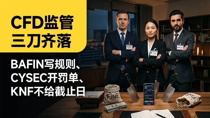 CFD监管三刀齐落：BaFin写规则、CySEC开罚单、KNF不给截止日