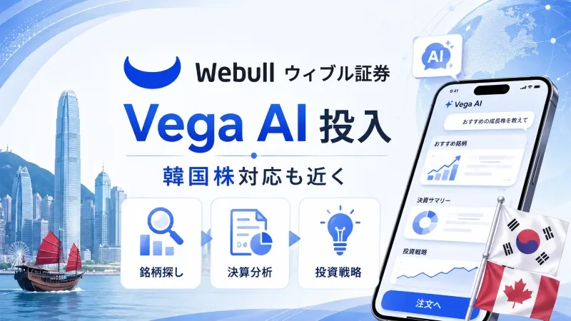 Webull HK、投資AI「Vega AI」投入 韓国株対応も近く