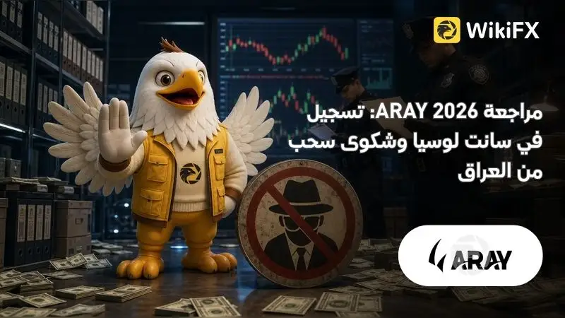مراجعة ARAY 2026: تسجيل في سانت لوسيا وشكوى سحب من العراق