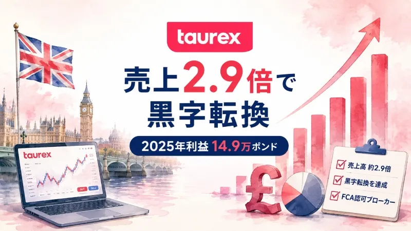 Taurex UK、売上2.9倍で黒字転換 2025年利益14.9万ポンド
