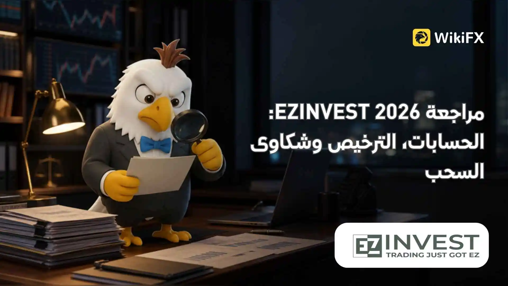 مراجعة EZINVEST 2026: الحسابات، الترخيص وشكاوى السحب