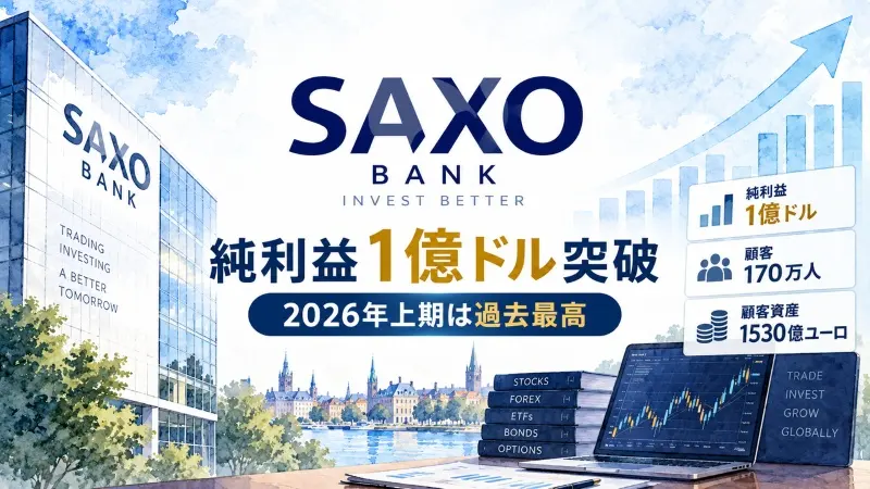 サクソバンク、純利益1億ドル突破 2026年上期は過去最高