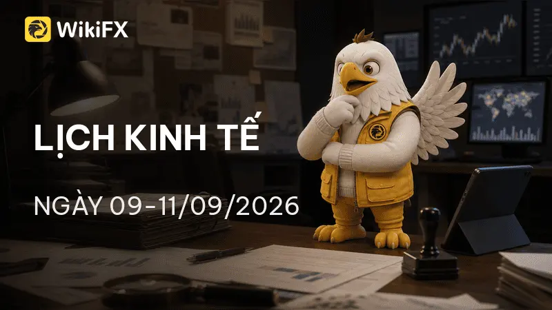 Lịch kinh tế ngày 09-11/09/2026: Những dữ liệu cuối cùng trước thềm quyết định lãi suất của Fed 
