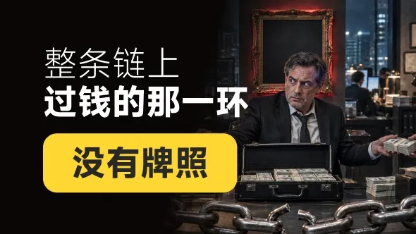 整条链上过钱的那一环，没有牌照