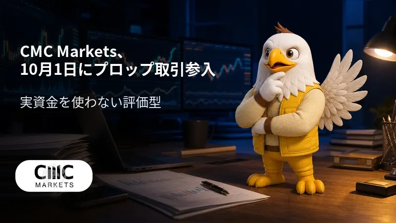 CMC Markets、10月1日にプロップ取引参入 実資金を使わない評価型
