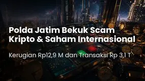 Polda Jatim Bongkar Scam Trading Kripto & Saham Internasional, Kerugian Rp12,9 M, Transaksi Rp3,1 T
