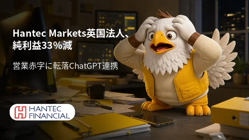 Hantec Markets英国法人、純利益33%減 営業赤字に転落
