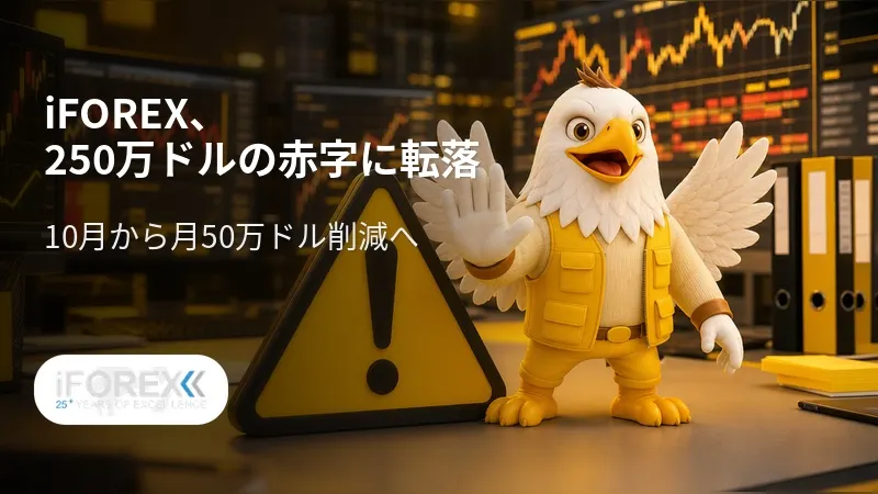 iFOREX、250万ドルの赤字に転落　10月から月50万ドル削減へ