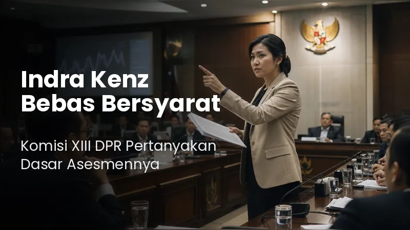 Indra Kenz Bebas Bersyarat, Komisi XIII DPR Pertanyakan Dasar Asesmennya.jpg Indra Kenz Bebas Bersyarat, Komisi XIII DPR Pertanyakan Dasar Asesmennya.jpg
