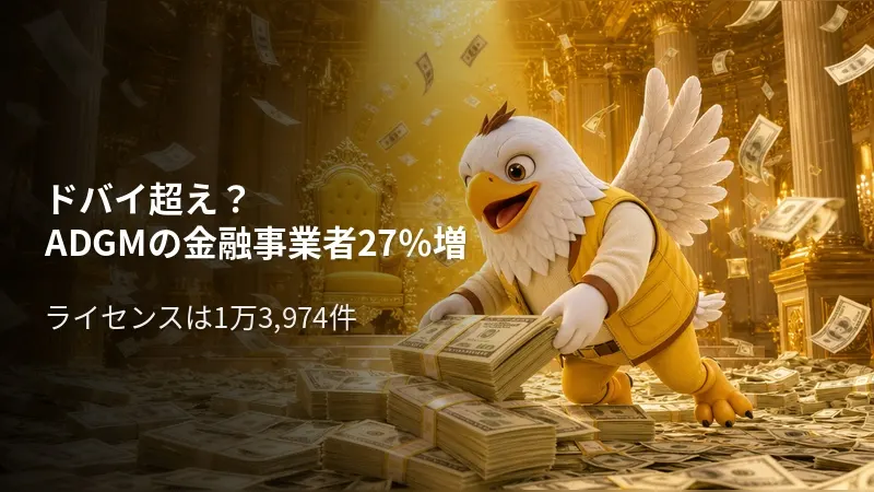 ドバイ超え？ADGMの金融事業者27％増　ライセンスは1万3,974件