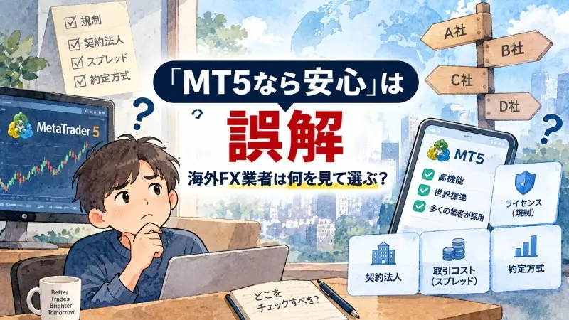 「MT5なら安心」は誤解 海外FX業者は何を見て選ぶ?