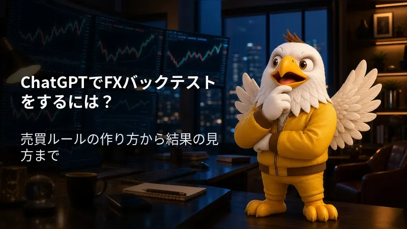 ChatGPTでFXのバックテストをするには？売買ルールの作り方から結果の見方まで