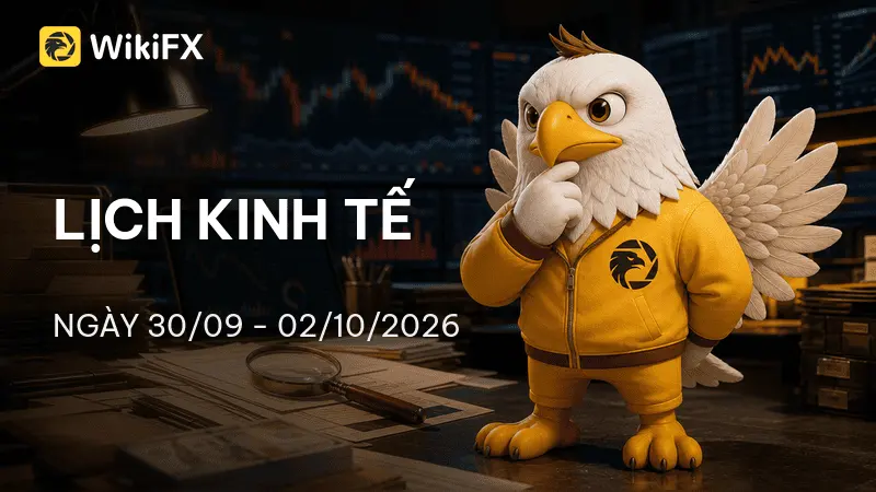 Lịch kinh tế ngày 30/09-02/10/2026: Tâm điểm PCE, GDP và bảng lương phi nông nghiệp Mỹ