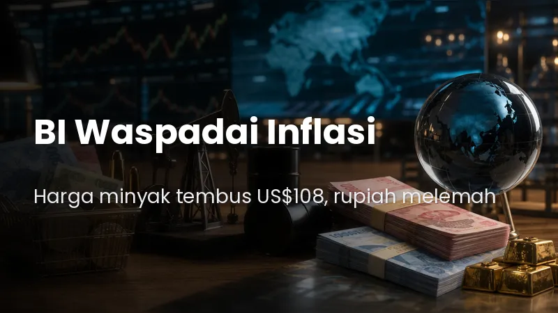 Harga Minyak Tembus US$108, BI Waspadai Inflasi — Rupiah Sempat di Rp18.000an.jpg Harga Minyak Tembus US$108, BI Waspadai Inflasi — Rupiah Sempat di Rp18.000an.jpg