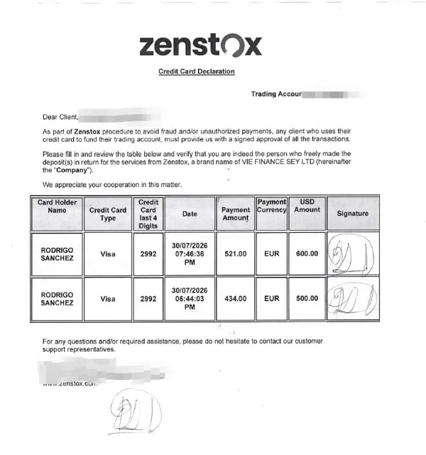 Zenstox estafa Zenstox estafa